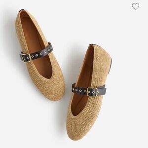 NWT Madewell Women's Tan Mary Jane Flats Sz 6.5 $148